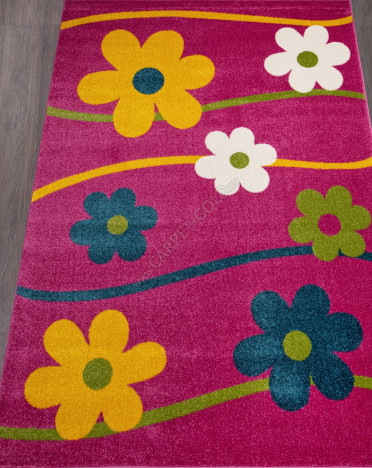 Ковер российский 1021 RIO (Фризе, розовый)