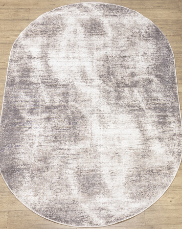 Ковер российский 20122-25265 Премиум (Полиэстер хит-сет, бежевый, кремовый) овальный