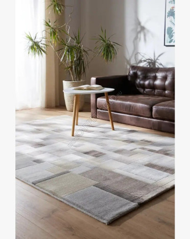 Ковер бельгийский 638176243 Argentum Platinum (PP Heatset Высокоплотный, серый)