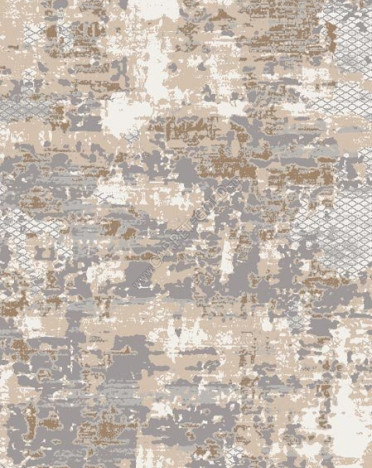 Российская ковровая дорожка БелКа 32111 (Полиэстер хит-сет, бежевый, серый)