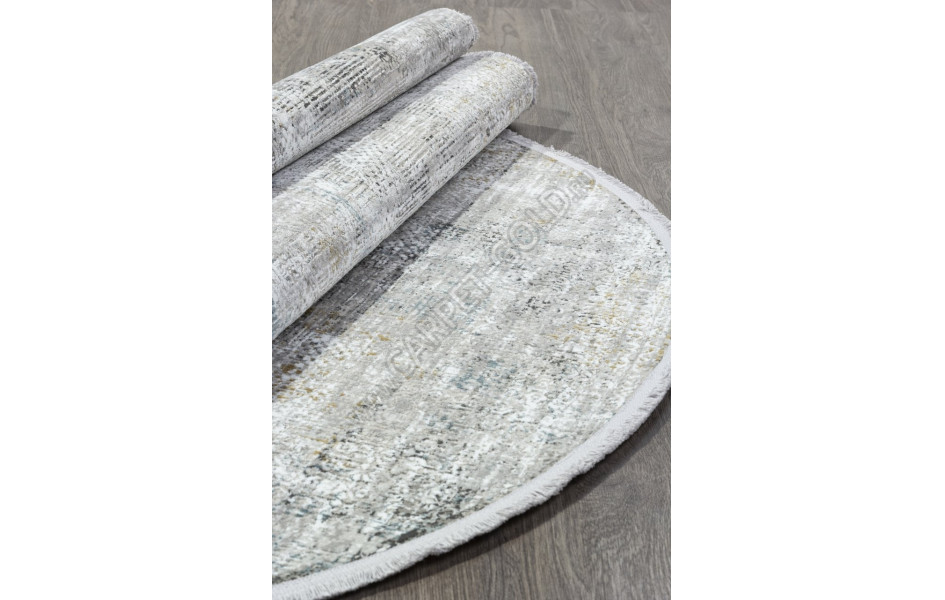 Ковер C270AJ - GREY / BLUE - Овал - коллекция LORENZO