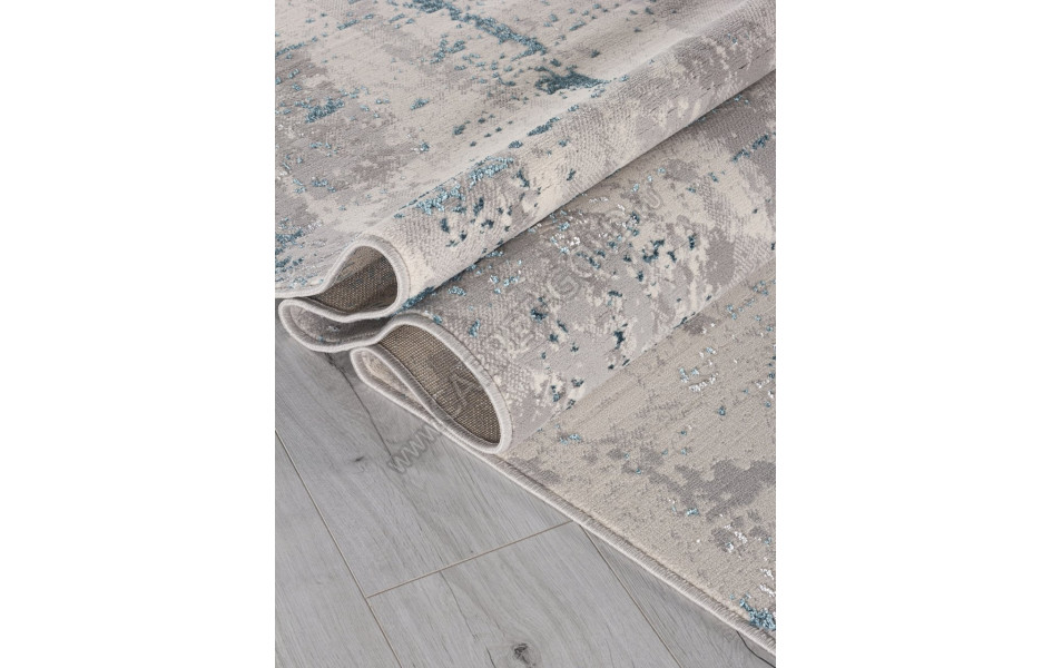 Ковер F169 - CREAM-D.BLUE - Прямоугольник - коллекция LIMAN